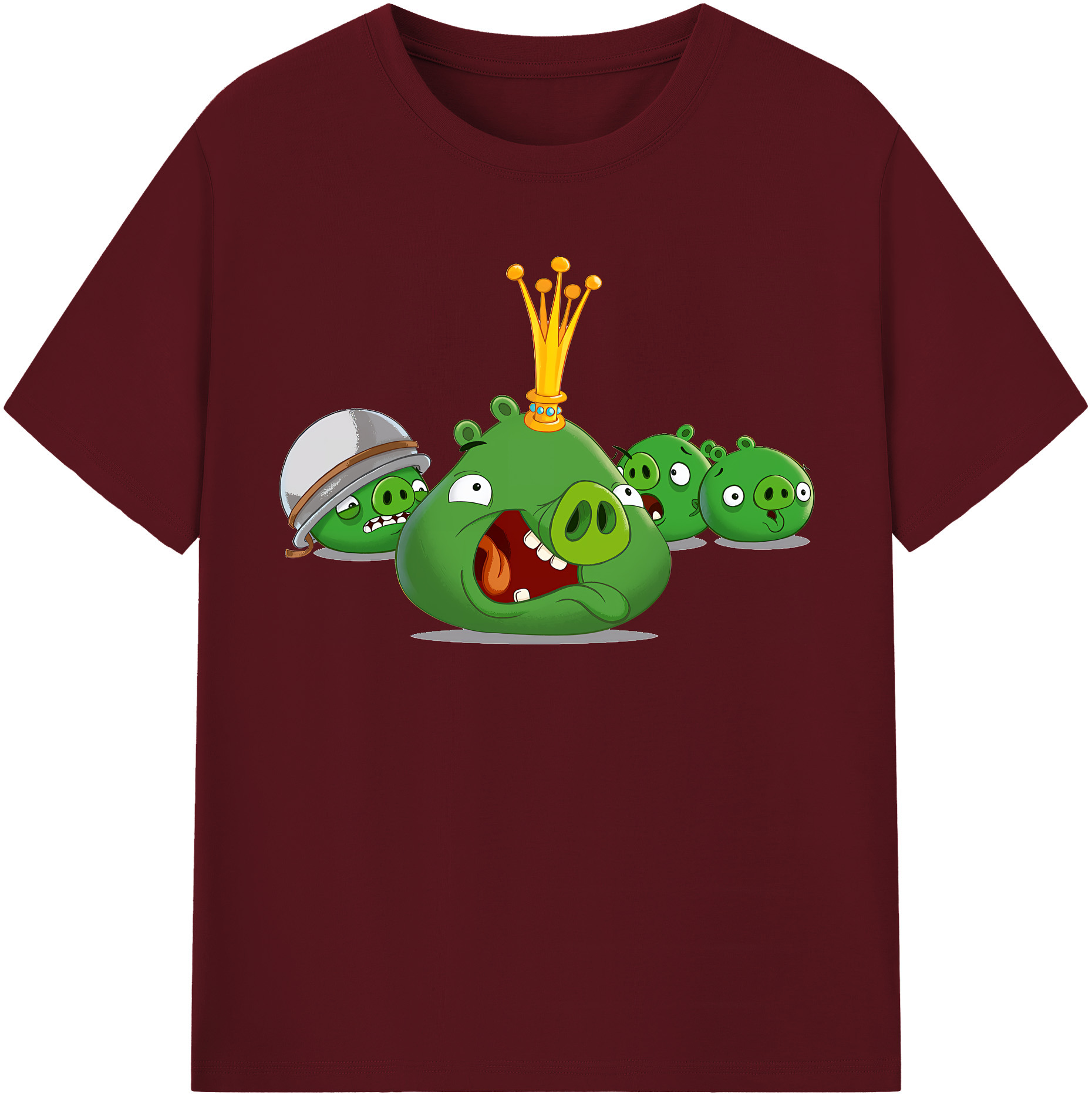 （画像用） Angry Birds アングリーバード 綿100％半袖Tシャツ（フロントプリント）